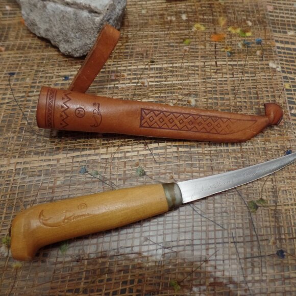 Vintage Rapala Finland J Martiini Small Filet Fish Knife Signed - Picture 13 of 15